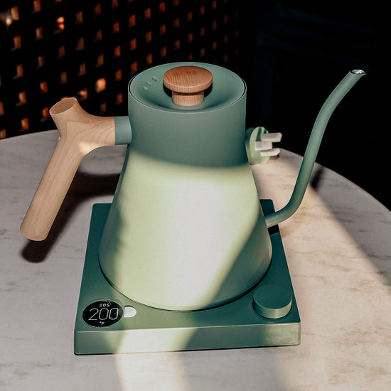 Fellow Stagg EKG Kettle - Smoke Green - Wood